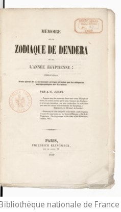 Cover of Mémoire sur le zodiaque de Dendera et sur l'année égyptienne