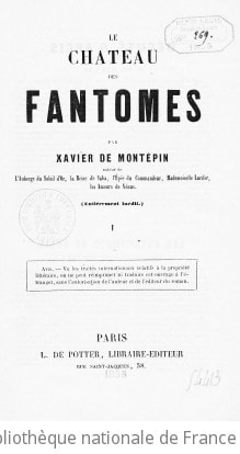 Cover of Le château des fantômes. Tome 1