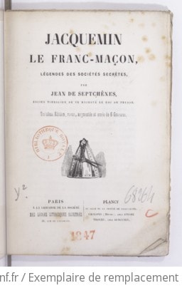 Cover of Jacquemin le franc-maçon