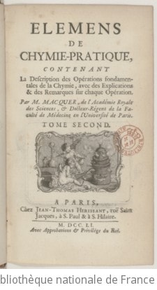 Cover of Elemens de chymie-pratique , contenant la description des opérations fondamentales de la chymie, avec des explications & des remarques sur chaque opération par M. Macquer