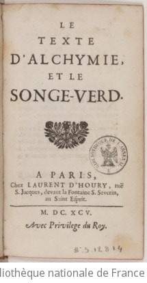 Cover of Le texte d'Alchimie et le songe verd