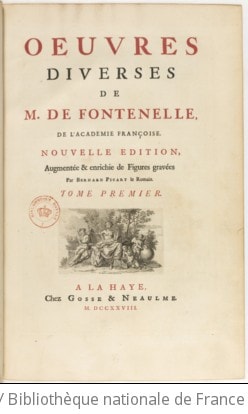 Cover of Oeuvres diverses de M. de Fontenelle,... Nouvelle édition augmentée.... Dialogues des morts. Jugement de Pluton. Entretiens sur la pluralité des mondes. Histoire des oracles. Oeuvres mêlées