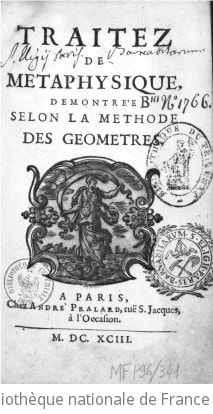 Cover of Traitez de metaphysique, demontrée selon la methode des geometres. [Par le sieur de La Coudraye.]