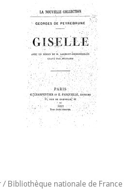 Cover of Giselle ; [suivi de] Les fées