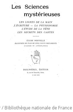 Cover of Les sciences mystérieuses
