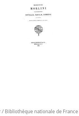 Cover of Parthenopei novellae, fabulae, comoedia ([Reproduction en fac-similé])