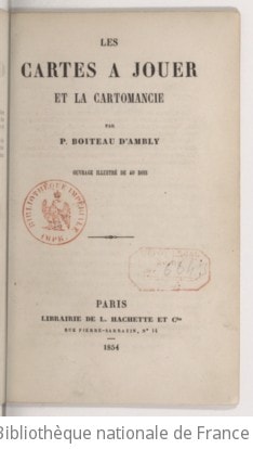 Cover of Les cartes à jouer et la cartomancie