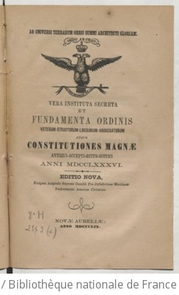 Cover of Véritables instituts secrets et bases fondamentales de l'ordre des Anciens Franc-maçons-unis (Nouvelle edition