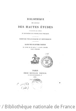 Cover of Le livre de ce qu'il y a dans l'Hadès