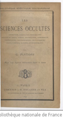 Cover of Les sciences occultes