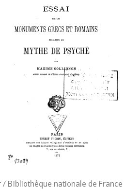 Cover of Essai sur les monuments grecs et romains relatifs au mythe de Psyché