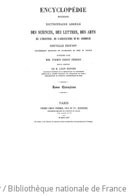 Cover of Encyclopédie moderne