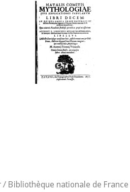 Cover of Mythologiae sive explicationis fabularum libri decem