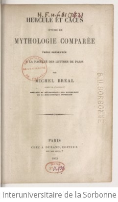 Cover of Hercule et Cacus