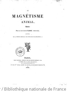Cover of Le magnétisme animal