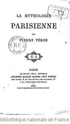 Cover of La mythologie parisienne