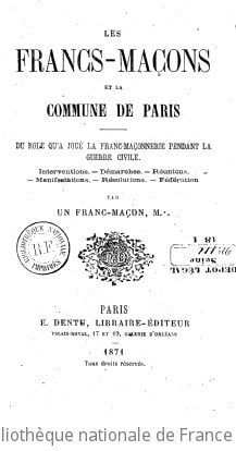 Cover of Les francs-maçons et la Commune de Paris