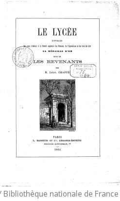 Cover of Le lycée... ; suivi de Les revenants