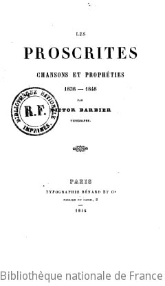 Cover of Les proscrites