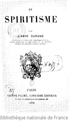 Cover of Le spiritisme