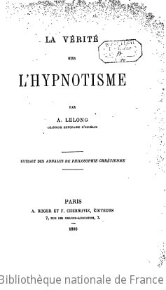 Cover of La vérité sur l'hypnotisme