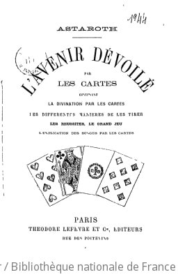 Cover of L'avenir dévoilé par les cartes