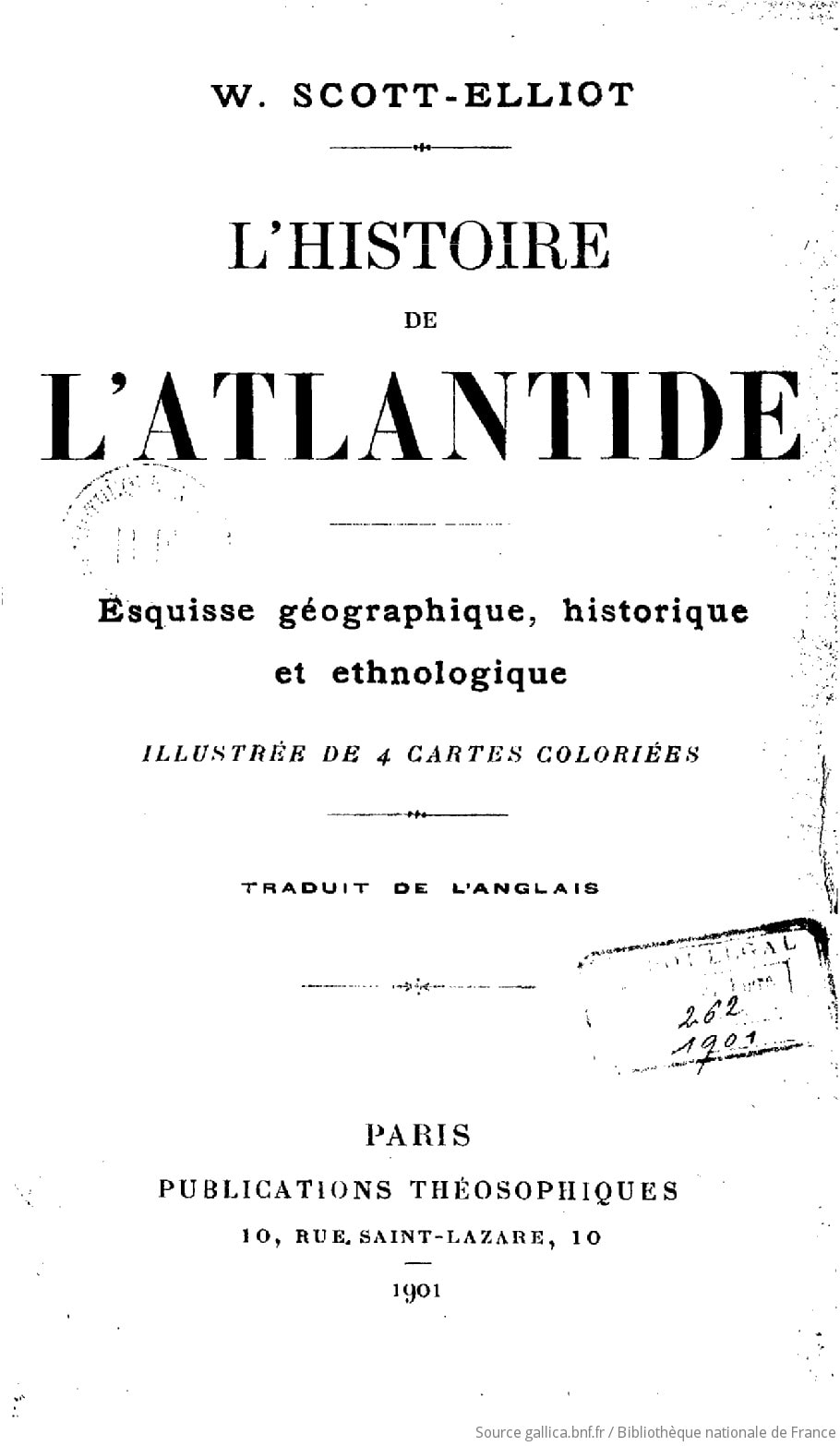 Cover of L'histoire de l'Atlantide