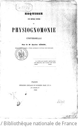 Cover of Esquisse d'un nouveau système de physiognomonie universelle