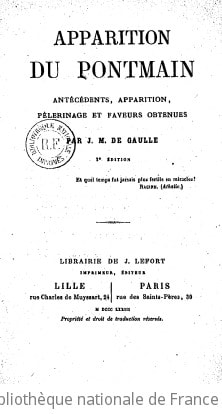 Cover of Apparition du Pontmain