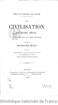 Cover of La civilisation de notre siècle, la tâche qui lui est imposée