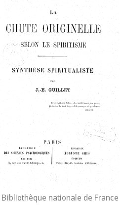 Cover of La chute originelle selon le spiritisme