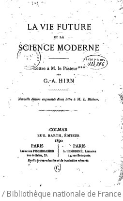 Cover of La vie future et la science moderne