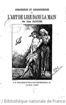Cover of Chiromancie et chirognomonie, ou L'art de lire dans la main
