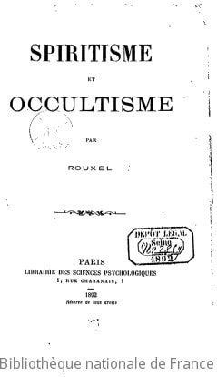 Cover of Spiritisme et occultisme