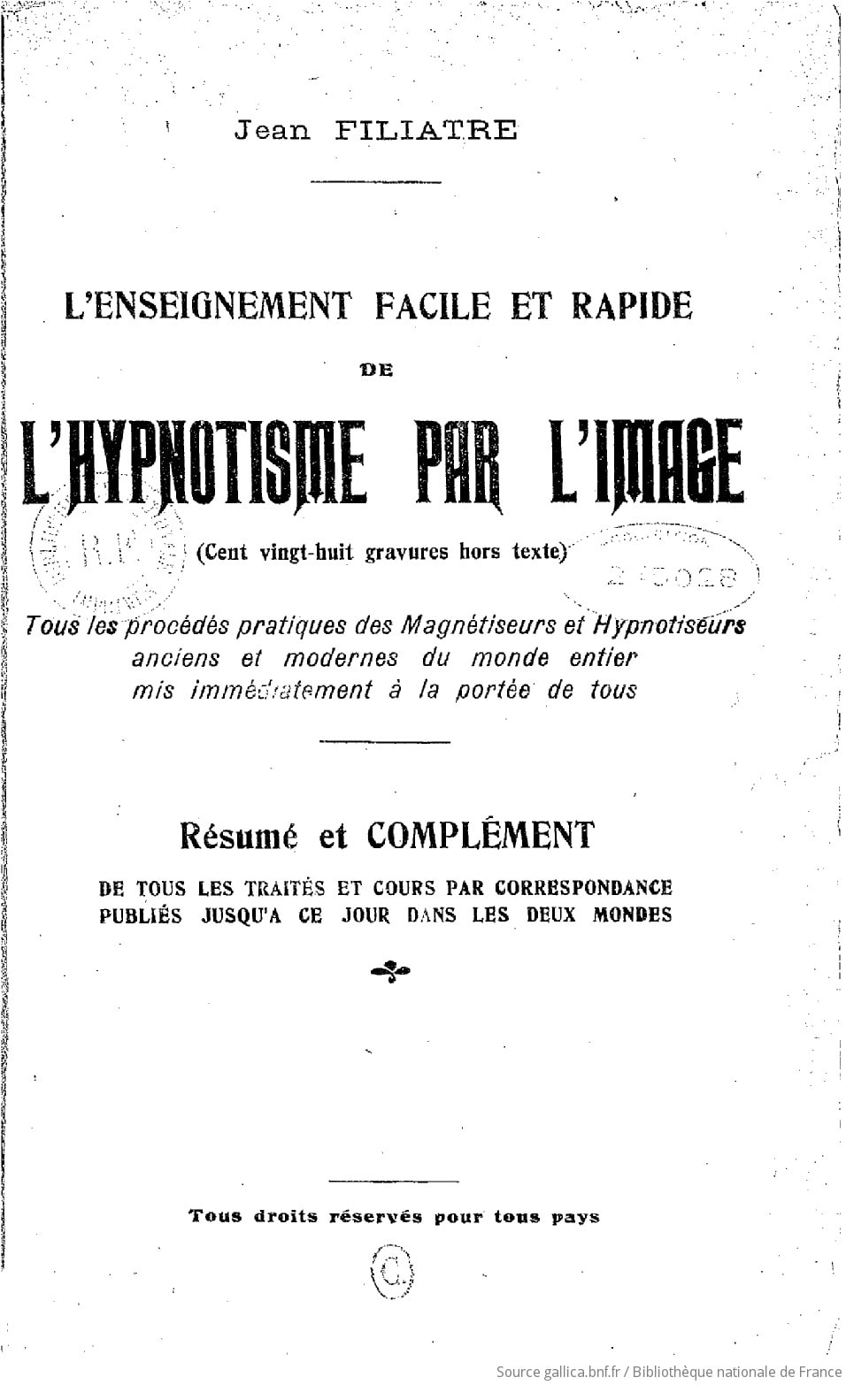 Cover of L'enseignement facile et rapide de l'hypnotisme par l'image