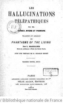 Cover of Les hallucinations télépathiques (3e édition, revue)