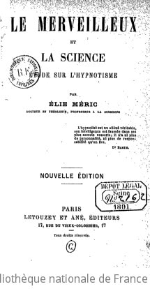 Cover of Le merveilleux et la science