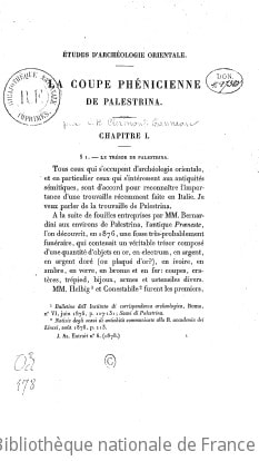 Cover of Études d'archéologie orientale. L'imagerie phénicienne et la mythologie iconologique chez les Grecs, par Ch. Clermont-Ganneau,... 1re partie