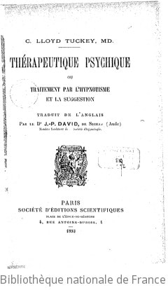 Cover of Thérapeutique psychique, ou Traitement par l'hypnotisme et la suggestion