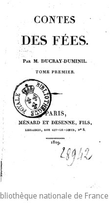 Cover of Contes des fées. Tome 1