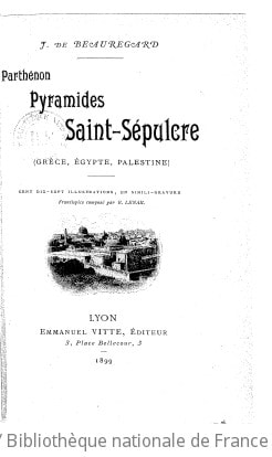 Cover of Parthénon, Pyramides, Saint-Sépulcre