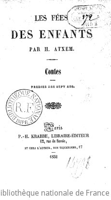 Cover of Les Fées des enfants, par H. Atxem (Xavier Conte). Contes