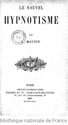 Cover of Le Nouvel hypnotisme, par L. Moutin