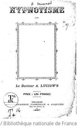 Cover of Hypnotisme