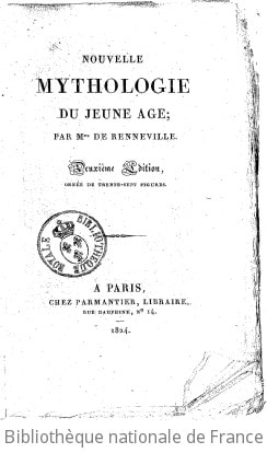 Cover of Nouvelle mythologie du jeune âge ; par Mme de Renneville. 2e édition