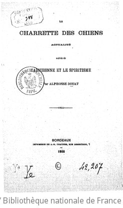 Cover of La charrette des chiens, actualité ; suivie de Cadichonne et le spiritisme