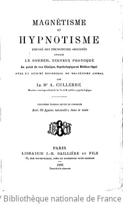 Cover of Magnétisme et hypnotisme