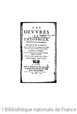 Cover of Les oeuvres de Théophile