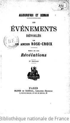 Cover of Les événements dévoilés par un ancien Rose-Croix