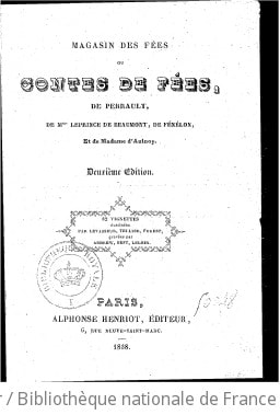Cover of Magasin des fées , ou Contes de fées de Perrault, Mme Leprince de Beaumont, de Fénelon et de Mme d'Aulnoy